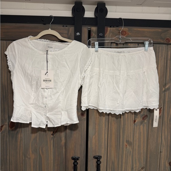REFORMATION NWT Valetta White Set - Picture 7 of 16